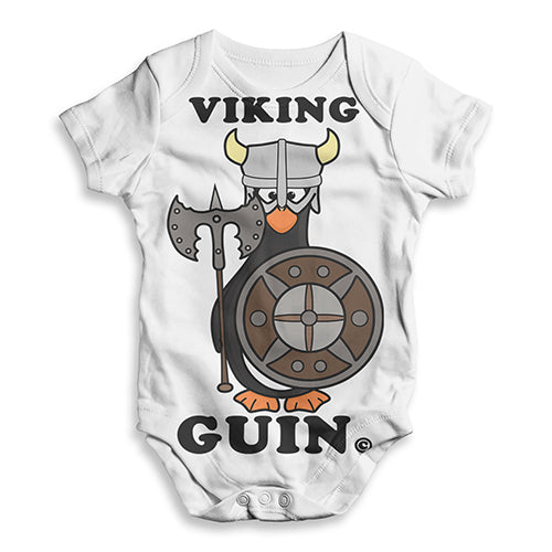 Viking Guin The Penguin Baby Unisex ALL-OVER PRINT Baby Grow Bodysuit