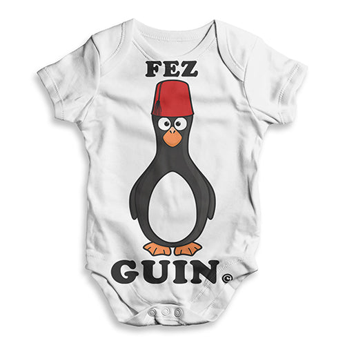 Fez Guin The Penguin Baby Unisex ALL-OVER PRINT Baby Grow Bodysuit
