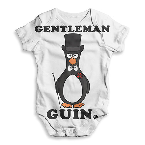 Gentleman Guin The Penguin Baby Unisex ALL-OVER PRINT Baby Grow Bodysuit