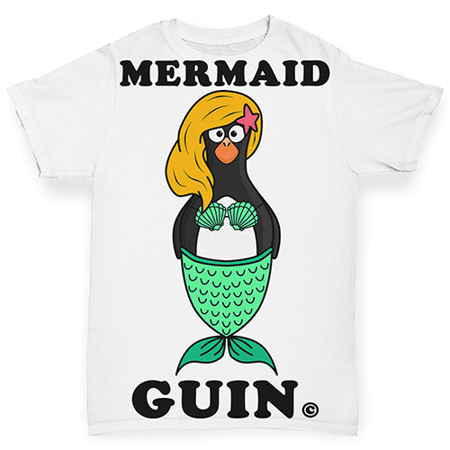 Mermaid Guin The Penguin Baby Toddler ALL-OVER PRINT Baby T-shirt
