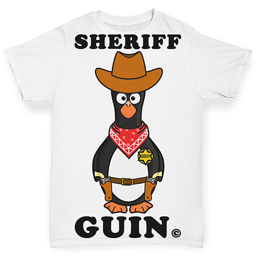 Sheriff Cowboy Guin The Penguin Baby Toddler ALL-OVER PRINT Baby T-shirt