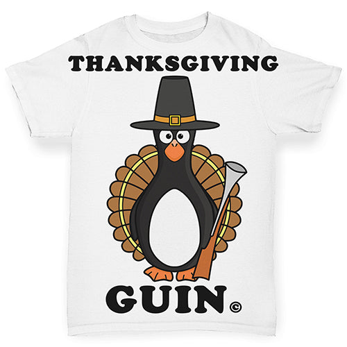 Thanksgiving Turkey Guin The Penguin Baby Toddler ALL-OVER PRINT Baby T-shirt