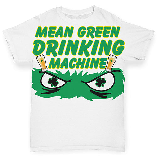 Baby Boy Clothes Mean Green Drinking Machine Baby Toddler ALL-OVER PRINT Baby T-shirt 0-3 Months White