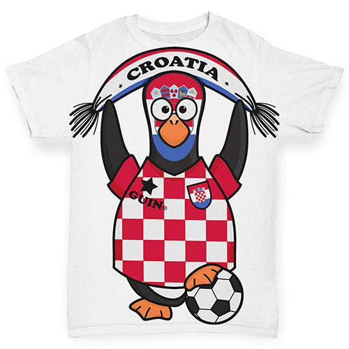 Croatia Guin Penguin Soccer Fan Baby Toddler ALL-OVER PRINT Baby T-shirt