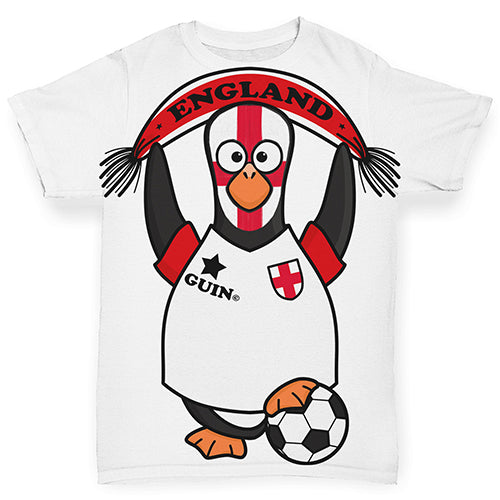 England Guin Penguin Soccer Fan Baby Toddler ALL-OVER PRINT Baby T-shirt