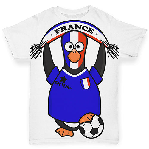 France Guin Penguin Soccer Fan Baby Toddler ALL-OVER PRINT Baby T-shirt