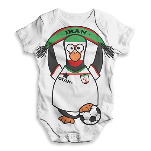 Iran Guin Penguin Soccer Fan Baby Unisex ALL-OVER PRINT Baby Grow Bodysuit