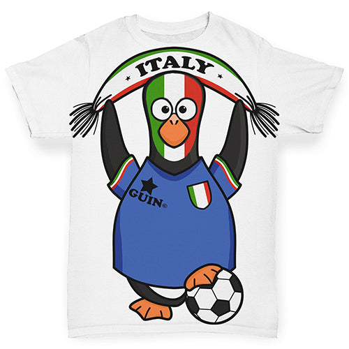 Italy Guin Penguin Soccer Fan Baby Toddler ALL-OVER PRINT Baby T-shirt