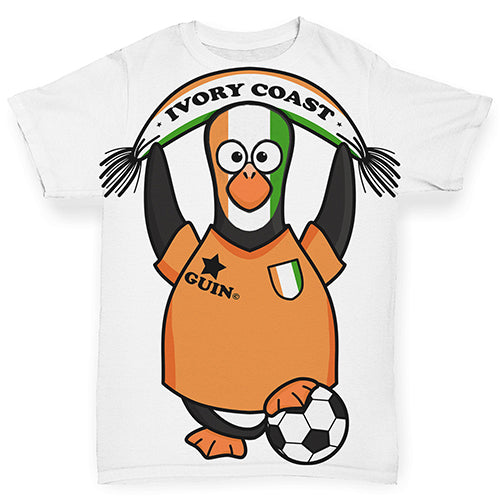 Ivory Coast Guin Penguin Soccer Fan Baby Toddler ALL-OVER PRINT Baby T-shirt