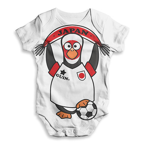 Japan Guin Penguin Soccer Fan Baby Unisex ALL-OVER PRINT Baby Grow Bodysuit