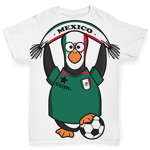 Mexico Guin Penguin Soccer Fan Baby Toddler ALL-OVER PRINT Baby T-shirt