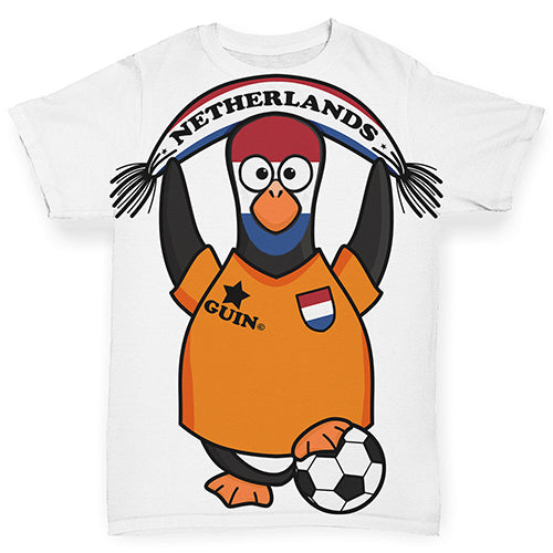 Netherlands Guin Penguin Soccer Fan Baby Toddler ALL-OVER PRINT Baby T-shirt