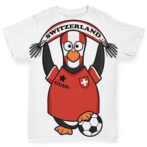 Switzerland Guin Penguin Soccer Fan Baby Toddler ALL-OVER PRINT Baby T-shirt