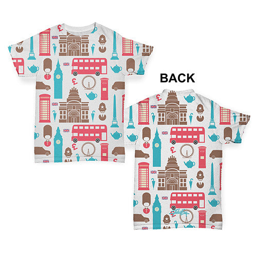 London Pattern Baby Toddler ALL-OVER PRINT Baby T-shirt