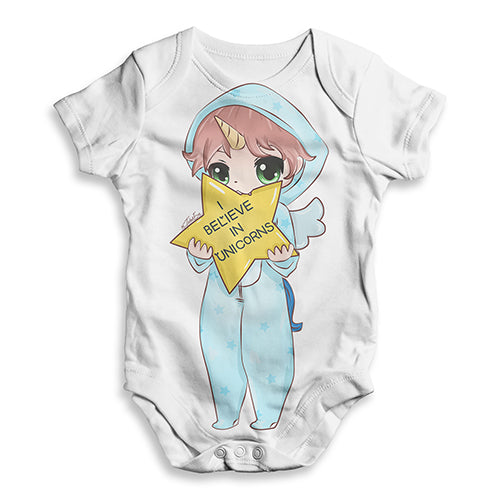 I Believe In Unicorns Boy Baby Unisex ALL-OVER PRINT Baby Grow Bodysuit