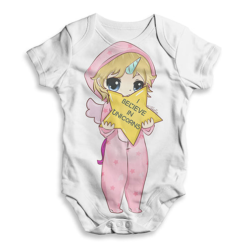 I Believe In Unicorns Girl Baby Unisex ALL-OVER PRINT Baby Grow Bodysuit