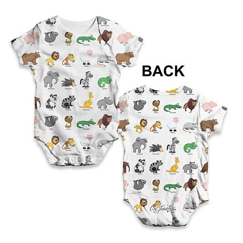 Cute Zoo Animals Baby Unisex ALL-OVER PRINT Baby Grow Bodysuit