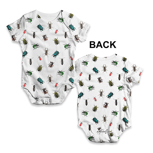 Beetles Species Baby Unisex ALL-OVER PRINT Baby Grow Bodysuit