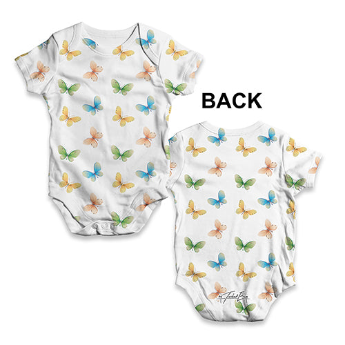 Bright Butterflies Baby Unisex ALL-OVER PRINT Baby Grow Bodysuit