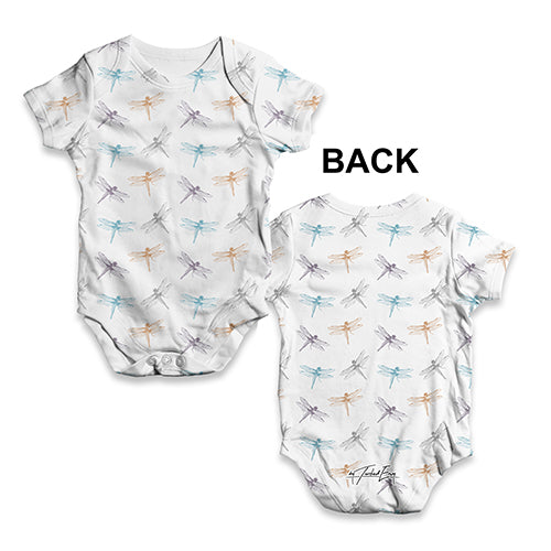 Colourful Dragonfly Baby Unisex ALL-OVER PRINT Baby Grow Bodysuit