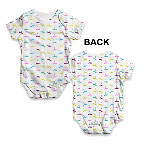 Moustache Umbrella Baby Unisex ALL-OVER PRINT Baby Grow Bodysuit