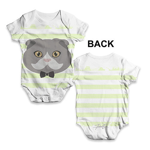 Scottish Fold Cat Baby Unisex ALL-OVER PRINT Baby Grow Bodysuit