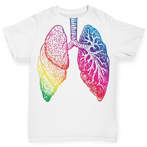 Rainbow Anatomical Lungs Baby Toddler ALL-OVER PRINT Baby T-shirt
