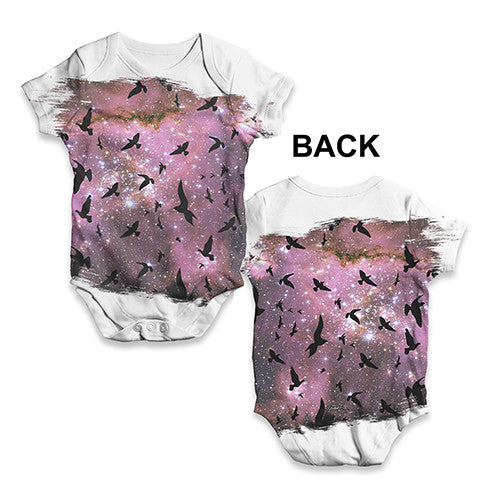 Space Birds Baby Unisex ALL-OVER PRINT Baby Grow Bodysuit