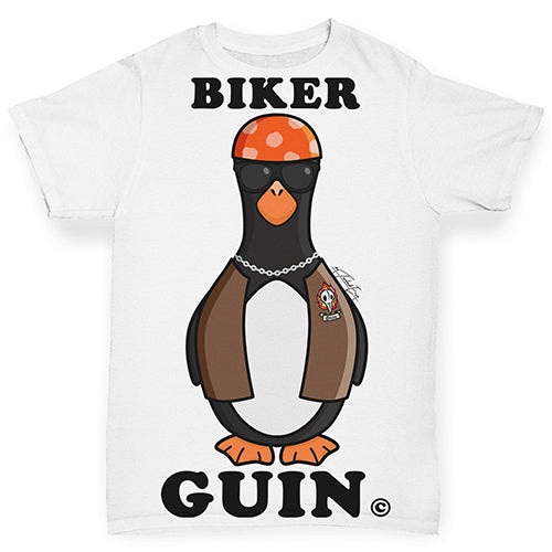Biker Guin The Penguin Baby Toddler ALL-OVER PRINT Baby T-shirt