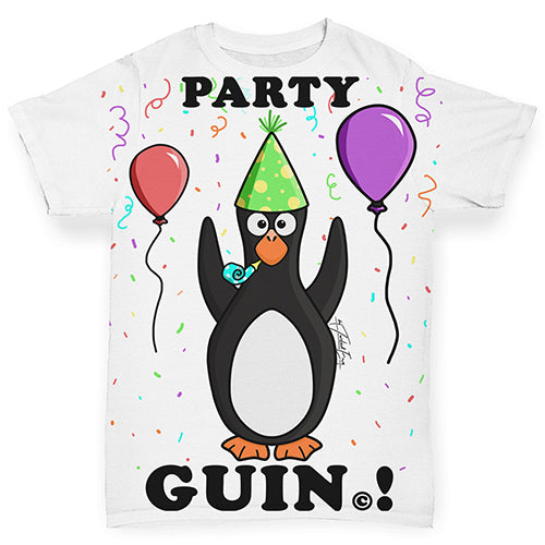 Party Guin The Penguin Baby Toddler ALL-OVER PRINT Baby T-shirt
