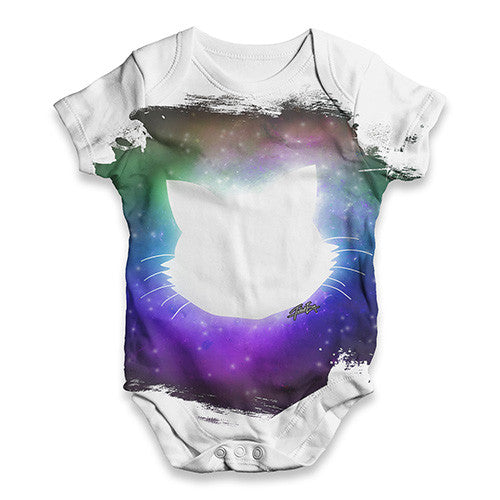 Galactic Cat Baby Unisex ALL-OVER PRINT Baby Grow Bodysuit