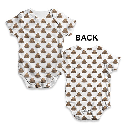 Poop Emoji Baby Unisex ALL-OVER PRINT Baby Grow Bodysuit