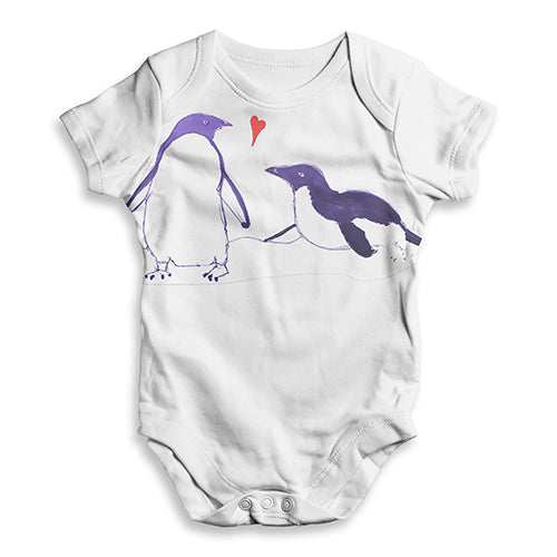 Penguin Love Baby Unisex ALL-OVER PRINT Baby Grow Bodysuit