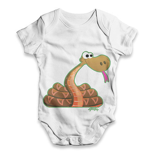 Coiled Up Snake Baby Unisex ALL-OVER PRINT Baby Grow Bodysuit