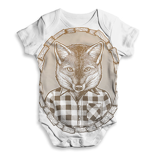 Fox In Flannel Baby Unisex ALL-OVER PRINT Baby Grow Bodysuit