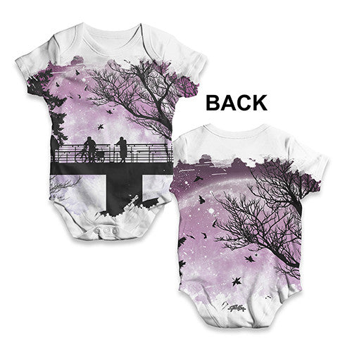 Moon So Close Baby Unisex ALL-OVER PRINT Baby Grow Bodysuit