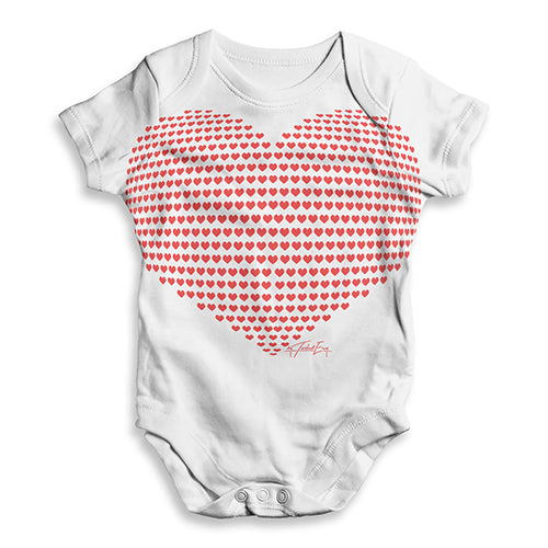 Heart Of Hearts Baby Unisex ALL-OVER PRINT Baby Grow Bodysuit