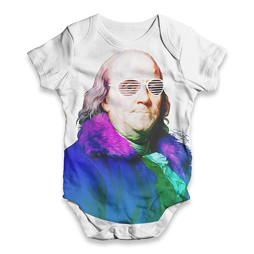 Benjamin Franklin Rapper Baby Unisex ALL-OVER PRINT Baby Grow Bodysuit