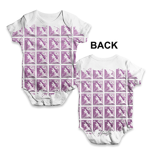 Australia Stamps Pattern Baby Unisex ALL-OVER PRINT Baby Grow Bodysuit