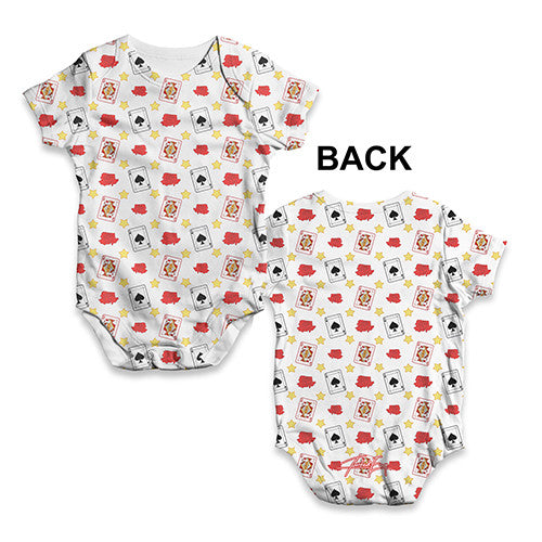 Playing Cards Baby Unisex ALL-OVER PRINT Baby Grow Bodysuit