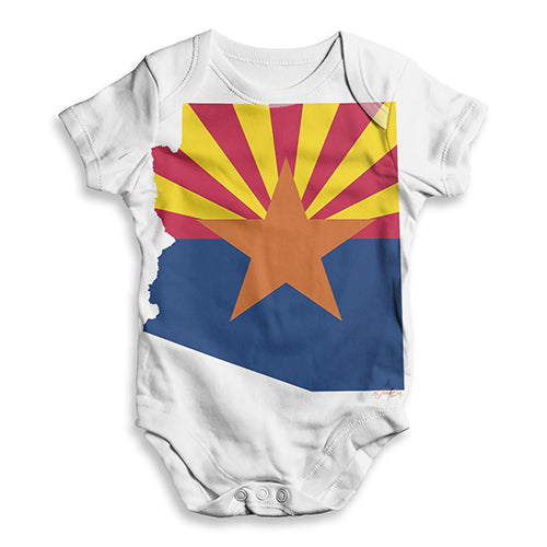 USA States and Flags Arizona Baby Unisex ALL-OVER PRINT Baby Grow Bodysuit