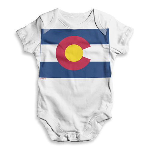 USA States and Flags Colorado Baby Unisex ALL-OVER PRINT Baby Grow Bodysuit