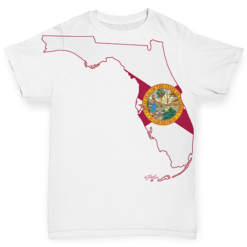 USA States and Flags Florida Baby Toddler ALL-OVER PRINT Baby T-shirt