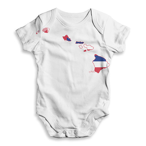 USA States and Flags Hawaii Baby Unisex ALL-OVER PRINT Baby Grow Bodysuit