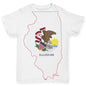 USA States and Flags Illinois Baby Toddler ALL-OVER PRINT Baby T-shirt