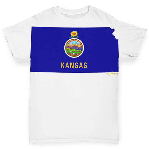 USA States and Flags Kansas Baby Toddler ALL-OVER PRINT Baby T-shirt