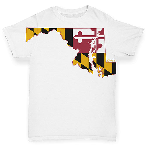 USA States and Flags Maryland Baby Toddler ALL-OVER PRINT Baby T-shirt