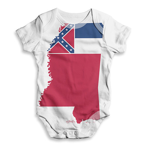 USA States and Flags Mississippi Baby Unisex ALL-OVER PRINT Baby Grow Bodysuit