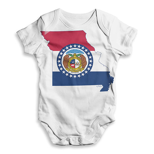USA States and Flags Missouri Baby Unisex ALL-OVER PRINT Baby Grow Bodysuit