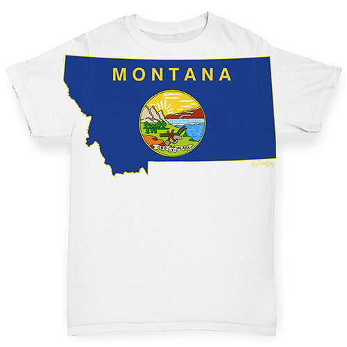 USA States and Flags Montana Baby Toddler ALL-OVER PRINT Baby T-shirt